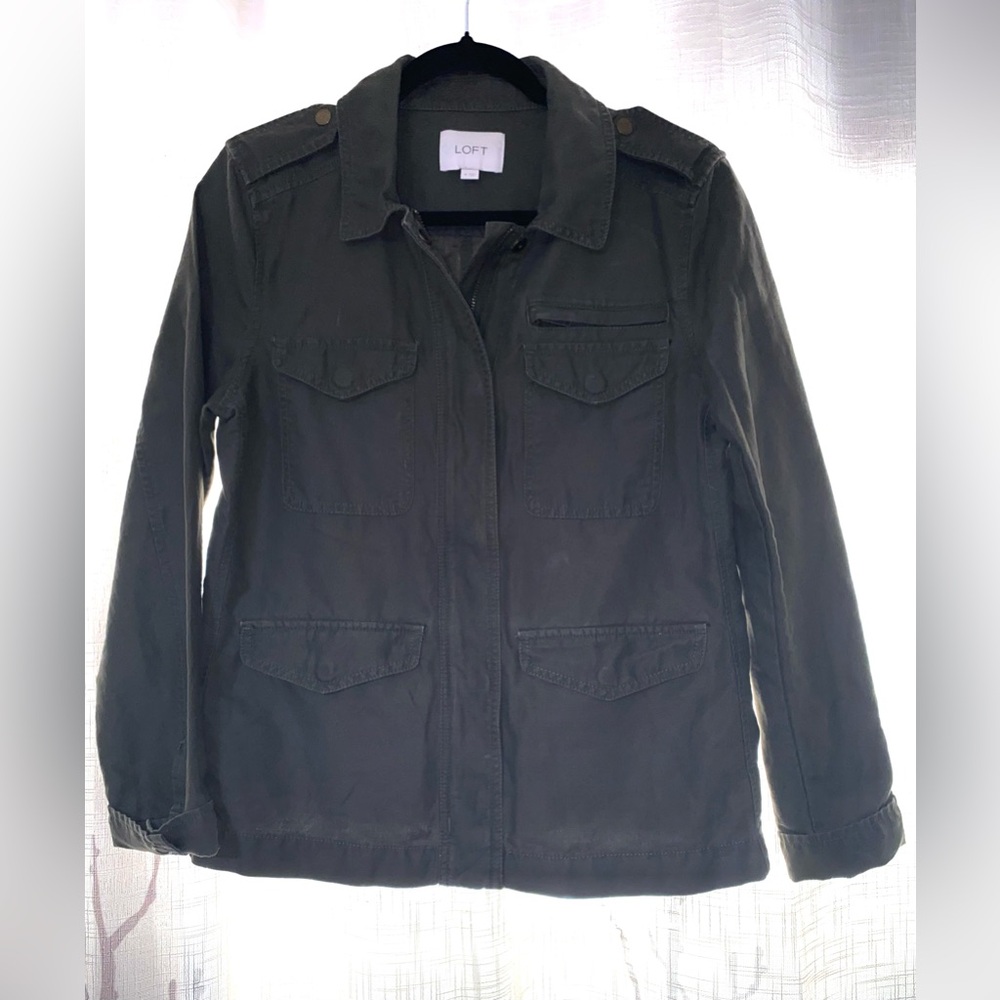 LOFT Dark Army Green Jacket
